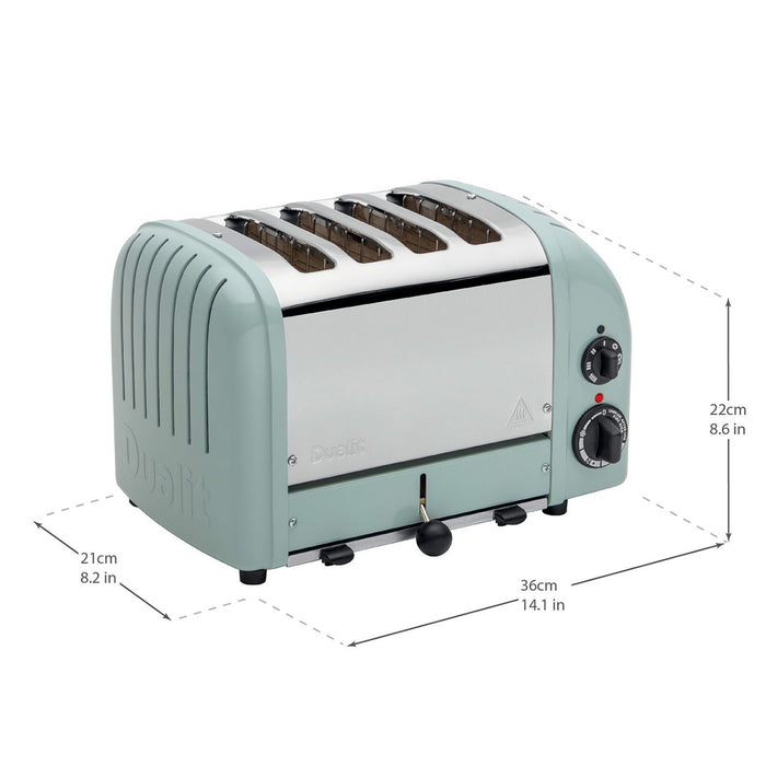 Dualit 4 Slice Classic Toaster Eucalyptus