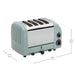 Dualit 4 Slice Classic Toaster Eucalyptus