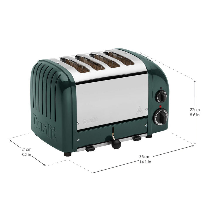 Dualit 4 Slice Classic Toaster Evergreen