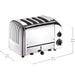 Dualit 4 Slice Classic Toaster Polished Chrome