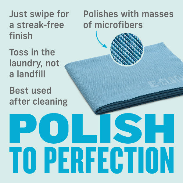 E-Cloth Glass & Polishing Cloth Alaskan Blue