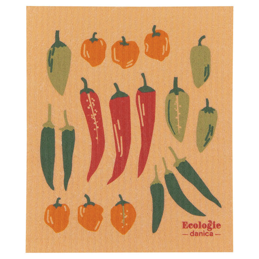 Ecologie by Danica Chili Peppers Swedish Sponge Cloth