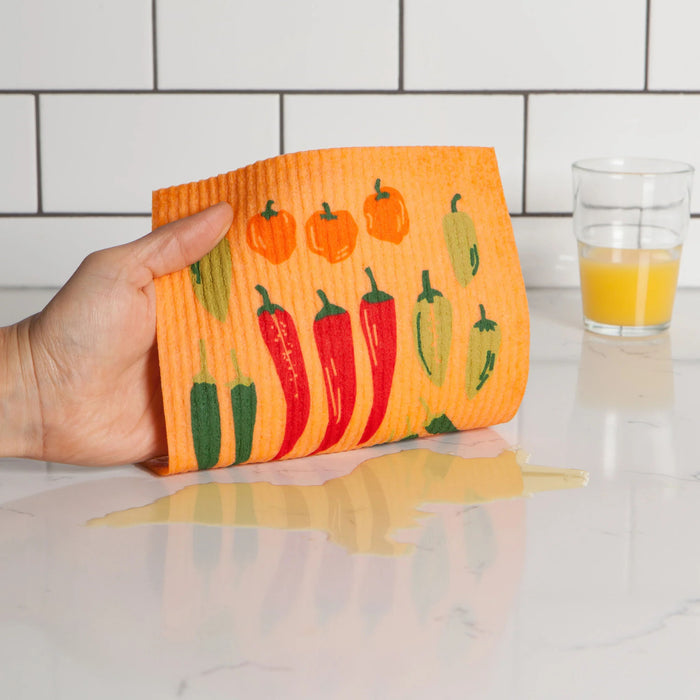 Ecologie by Danica Chili Peppers Swedish Sponge Cloth