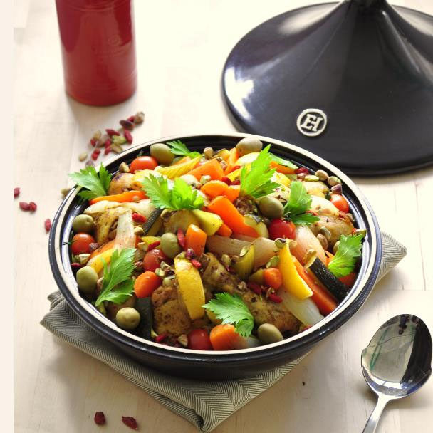 Emile Henry 2.1 Quart Tagine in Charcoal