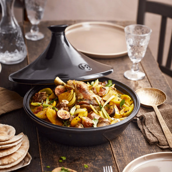 Emile Henry 3.7  Quart Tagine in Charcoal