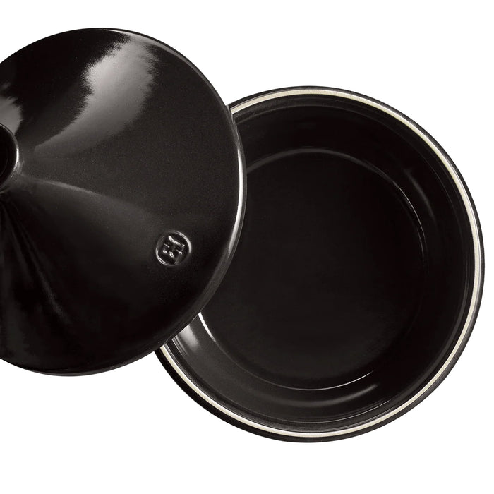 Emile Henry 3.7  Quart Tagine in Charcoal