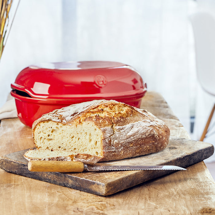 Emile Henry Artisan Bread Loaf Baker in Burgundy — Las Cosas Kitchen Shoppe