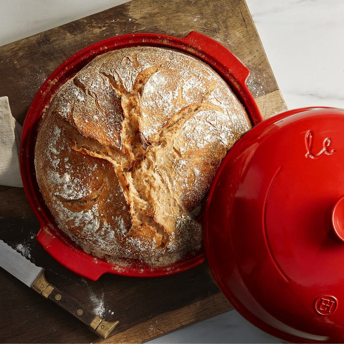 Emile Henry Bread Cloche in Burgundy