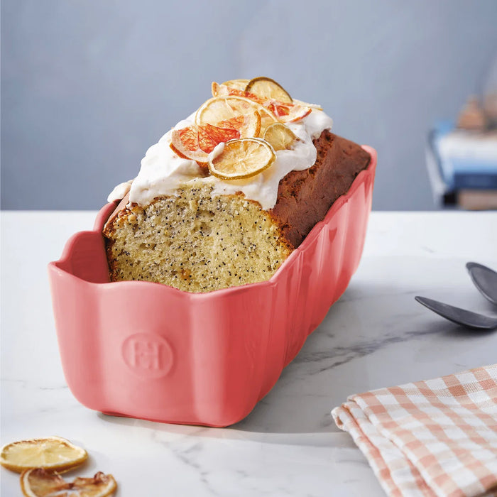 Emile Henry Madeleine Loaf Dish in Rose Candy