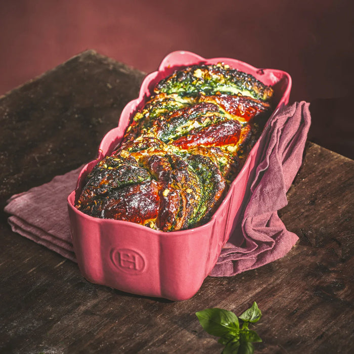 Emile Henry Madeleine Loaf Dish in Rose Candy
