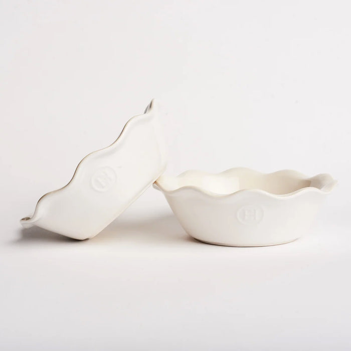 Emile Henry Modern Classics Set of 2 Mini Pie Dishes in Sugar