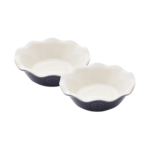 Emile Henry Modern Classics Set of 2 Mini Pie Dishes in Twilight