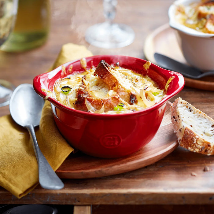 Emile Henry Ovenproof Gratin Bowl in Burgundy