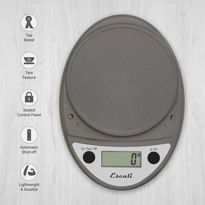 Escali Primo Digital Scale Metallic