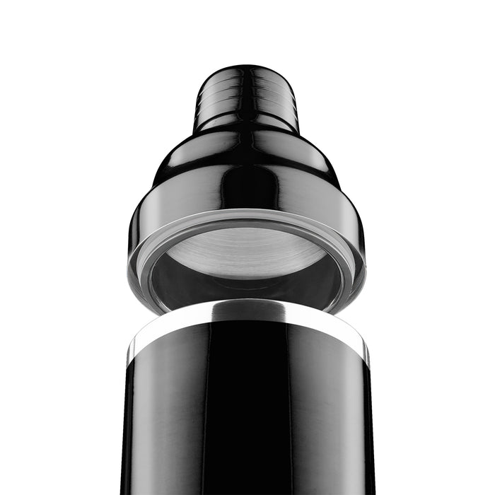 Final Touch Double-Wall Stainless Steel Cocktail Shaker - Black Chrome
