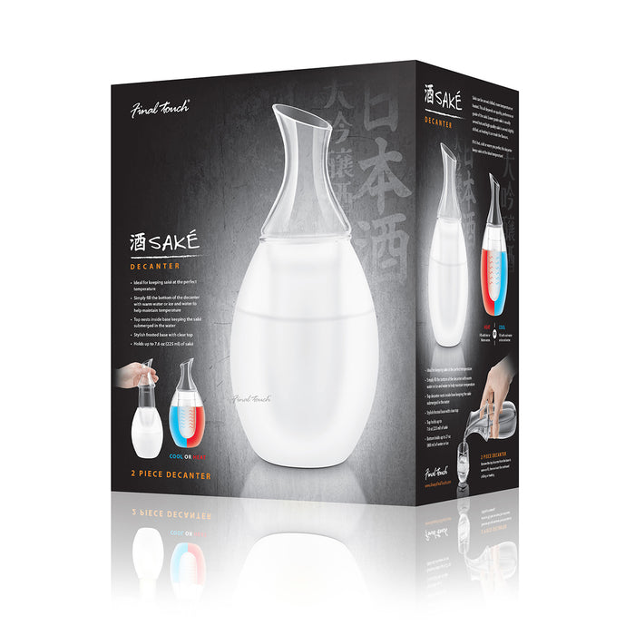 Final Touch Sake Decanter - Frosted White