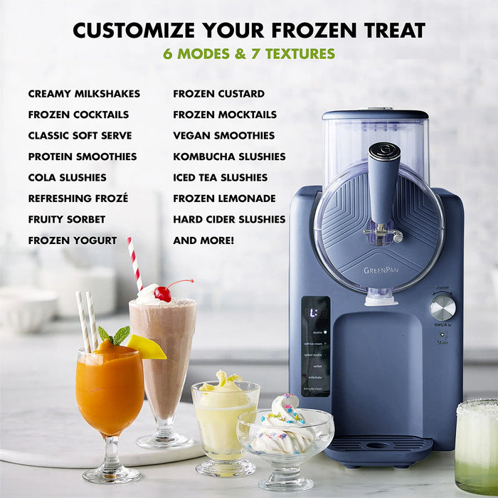 GreenPan Frost 15-in-1 Ice Cream & Frozen Drink Maker in Blueberry
