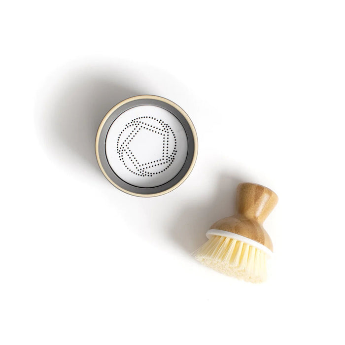 Full Circle Bubble Up Dish Brush & Ceramic Dish