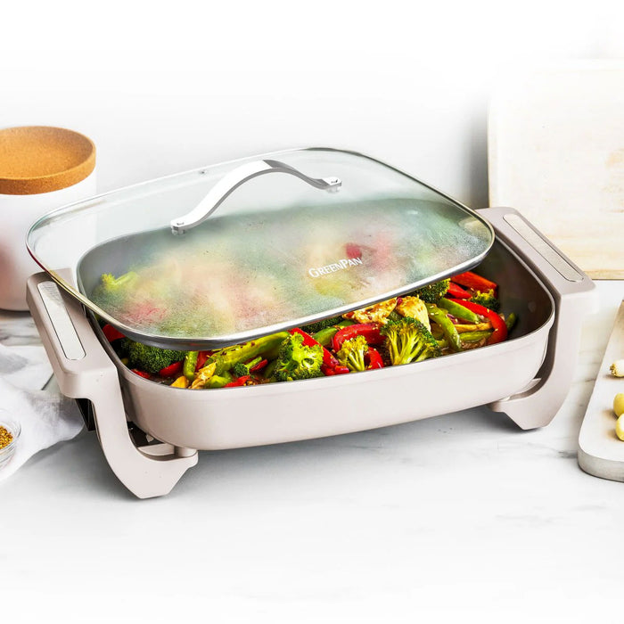 GreenPan 7 Quart Advanced Skillet in Clay