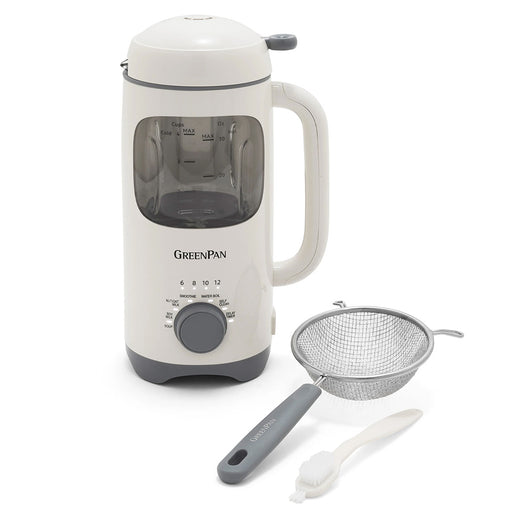 GreenPan Better Blend Milk Maker in Cloud Cream