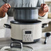 GreenPan Bistro 4 Quart Slow Cooker with In-Pot Browning in Macadamia