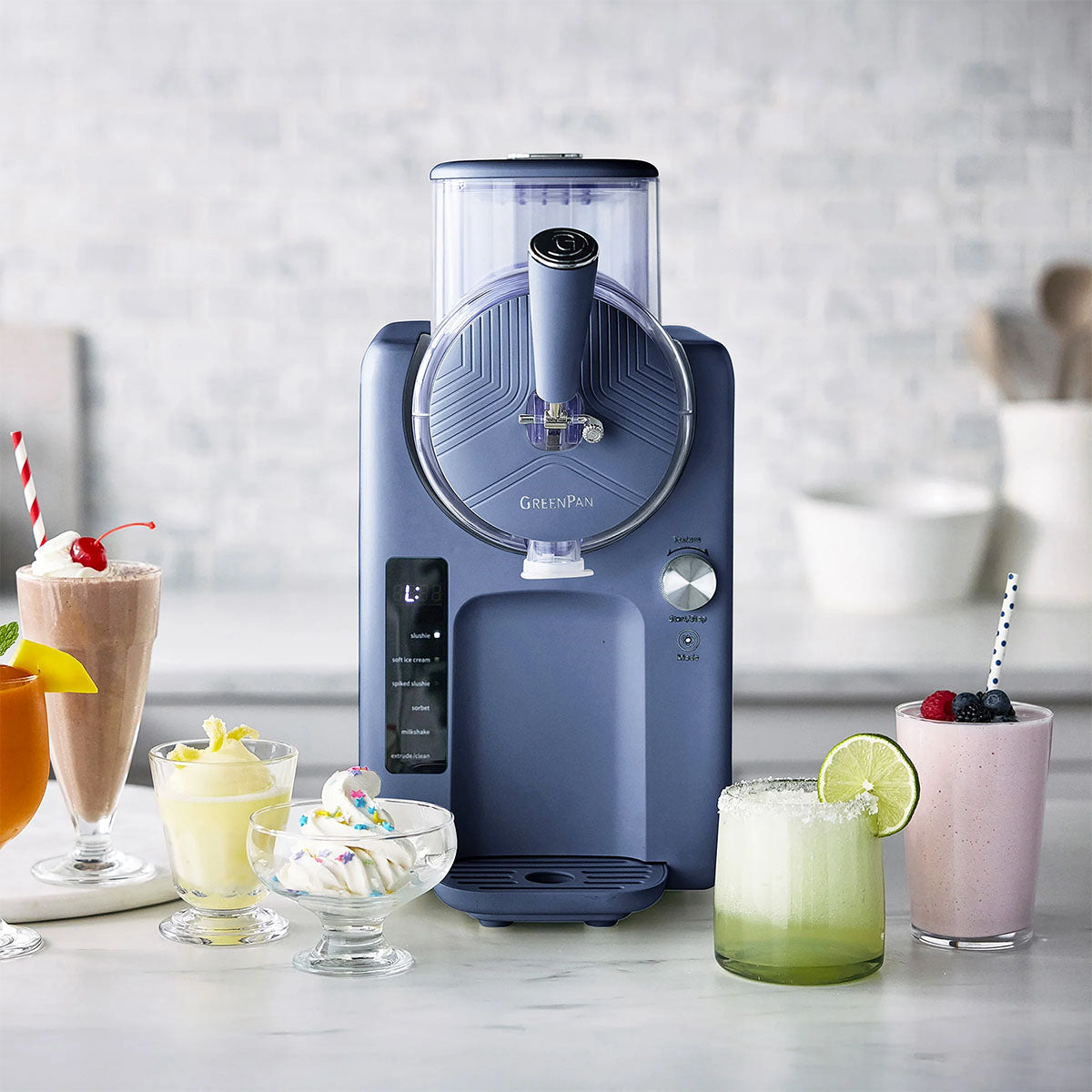 GreenPan Frost 15-in-1 Ice Cream & Frozen Drink Maker in Blueberry