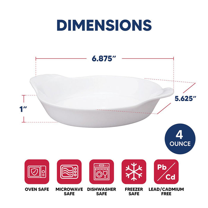 HIC Kitchen 4 oz Round Au Gratin