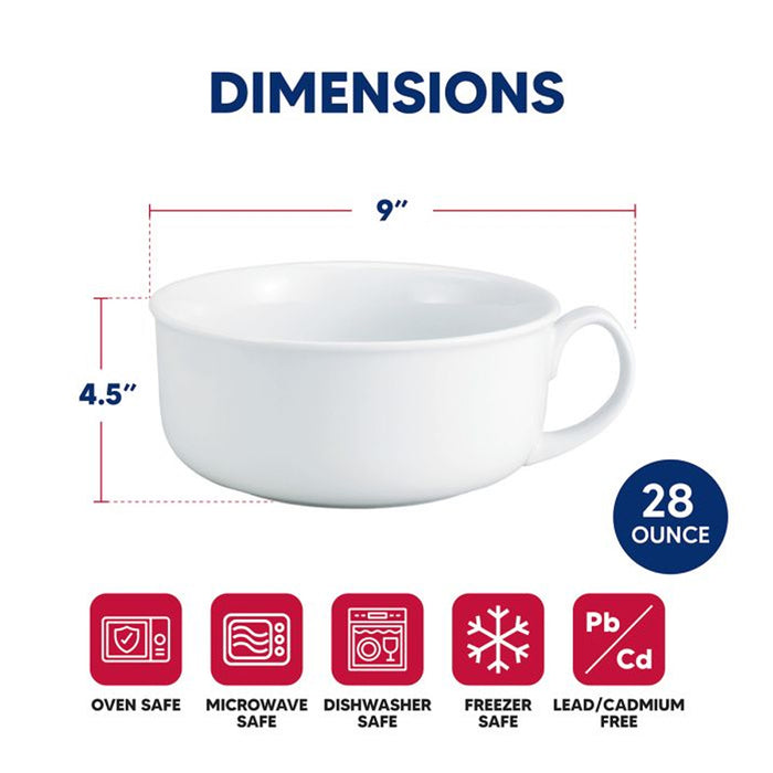 HIC Kitchen Cereal Mug, 28oz