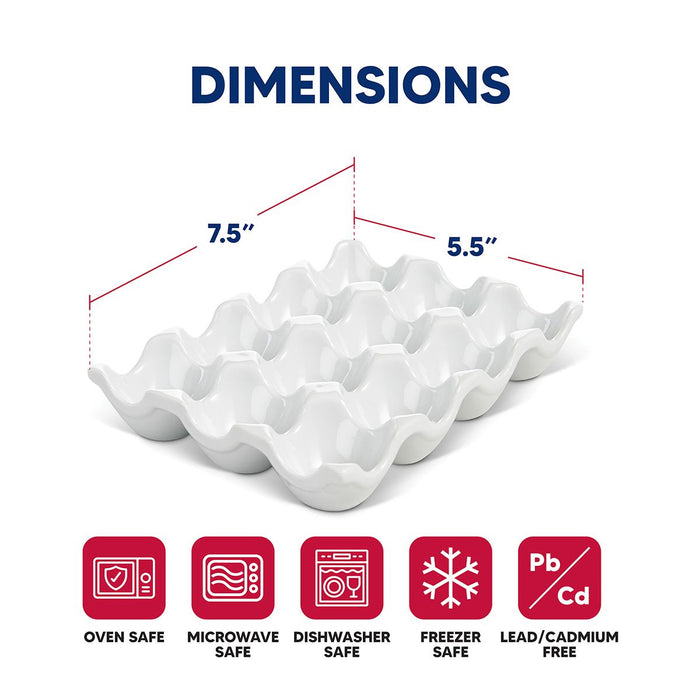 HIC Kitchen Egg Crate, Porcelain