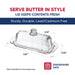 HIC Kitchen Glass Butter Dish