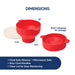 HIC Kitchen Microwave Popcorn Popper