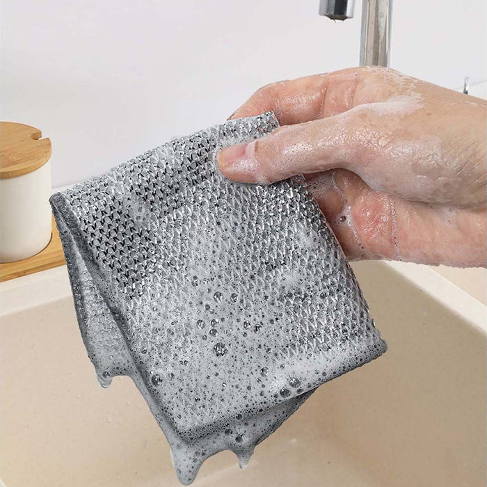 HIC Kitchen Multi-Use Non-Scratch Wire Cleaning Cloths Set of 6
