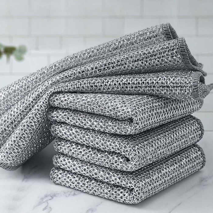 HIC Kitchen Multi-Use Non-Scratch Wire Cleaning Cloths Set of 6