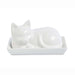 HIC Kitchen Porcelain Cat Butter Dish