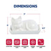 HIC Kitchen Porcelain Cat Butter Dish