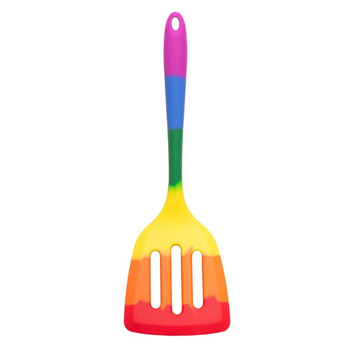 HIC Kitchen Rainbow Silicone Slotted Turner