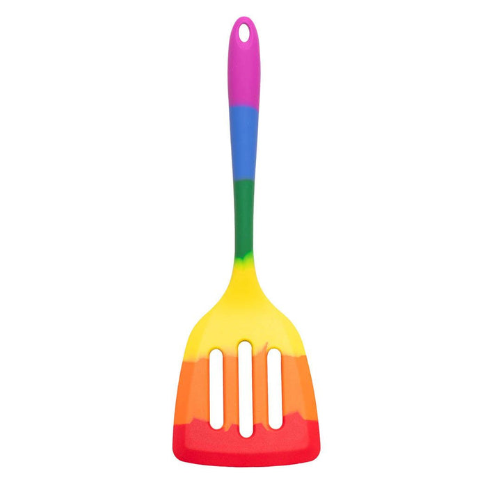 HIC Kitchen Rainbow Silicone Slotted Turner