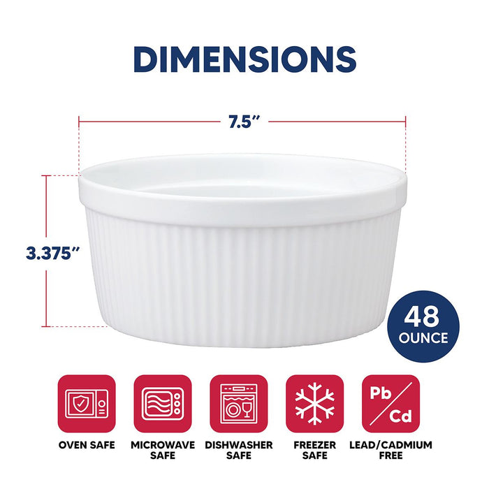 HIC Kitchen Souffle 1.5 Quart