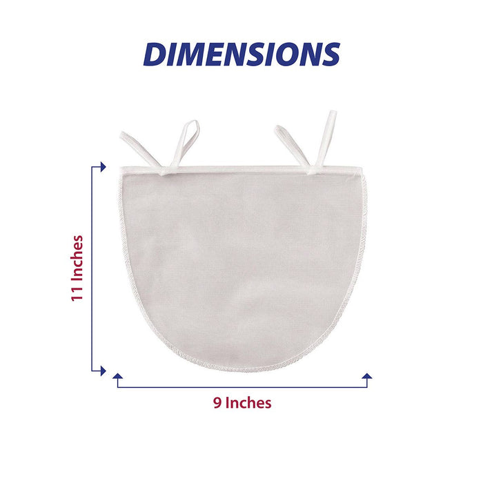 HIC Kitchen Unbleached Nut Milk Bag with Drawstring Closure