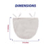 HIC Kitchen Unbleached Nut Milk Bag with Drawstring Closure