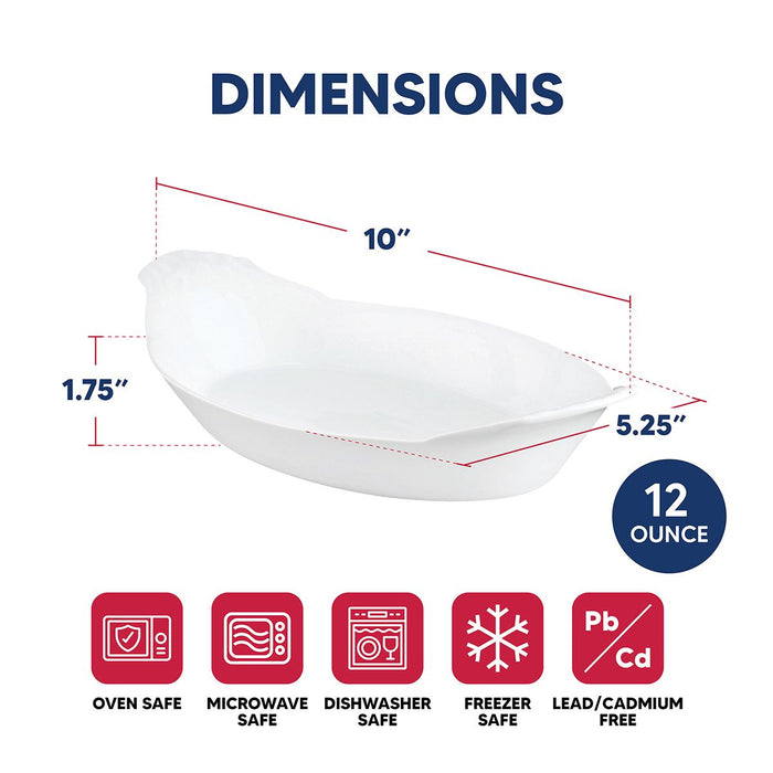 HIC Kitchen 10" Oval Au Gratin