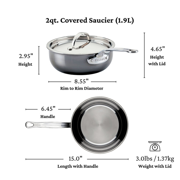 Hestan NanoBond Molecular Titanium Saucier 2 Quart