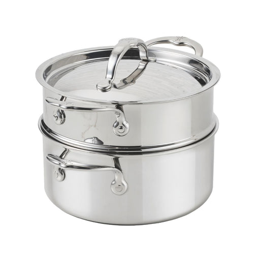 Hestan ProBond Luxe 3 Qt Polished Clad Stainless Steel Soup Pot & Steamer Set