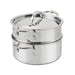 Hestan ProBond Luxe 3 Qt Polished Clad Stainless Steel Soup Pot & Steamer Set