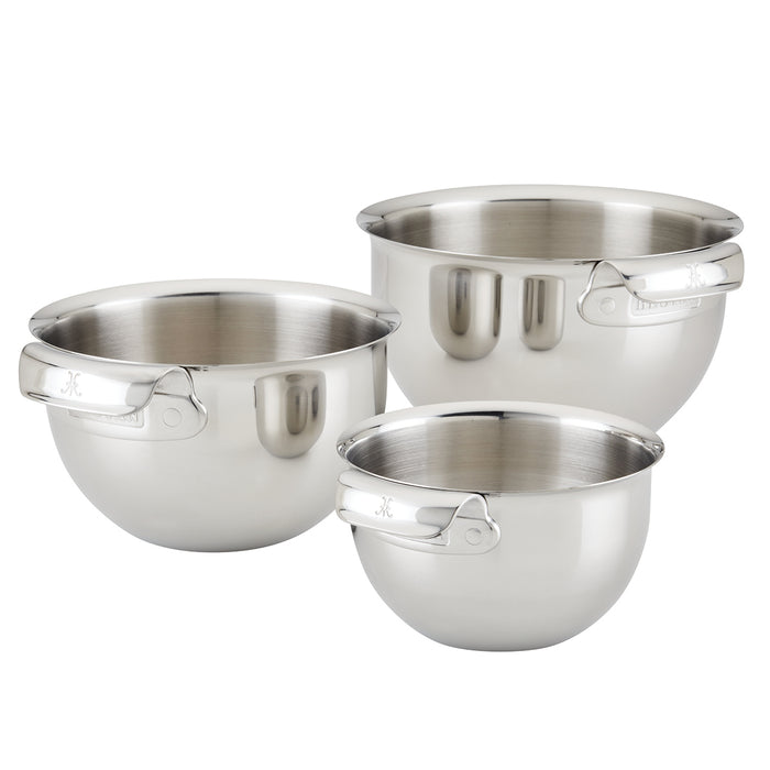 Hestan Provisions 3 Piece Stainless Steel Mixing Bowl Set