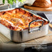 Hestan Provisions Brushed Clad Stainless Steel Roaster with Rack 16.5"