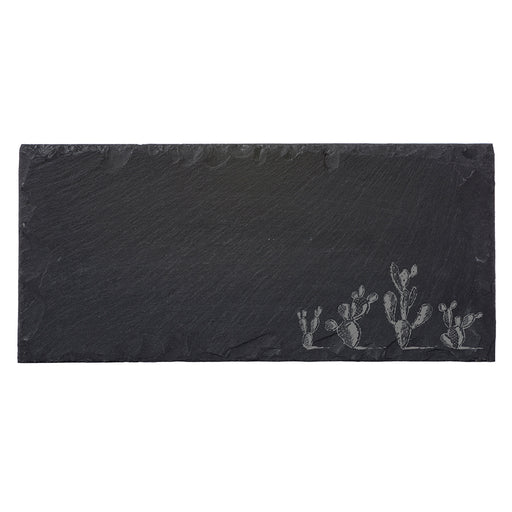 JK Adams Cacti Small Rectangle Slate Serving Board