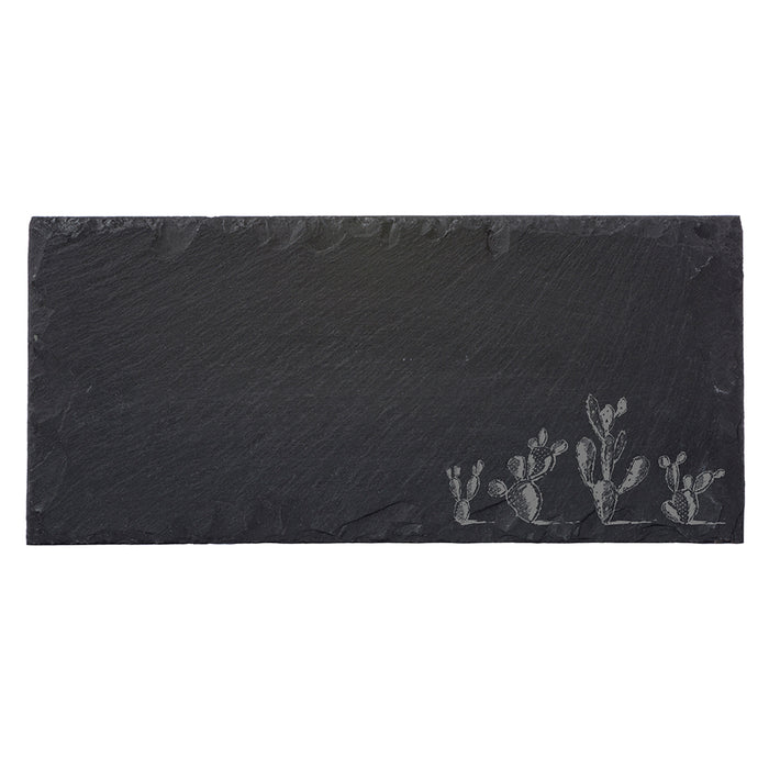 JK Adams Cacti Small Rectangle Slate Serving Board