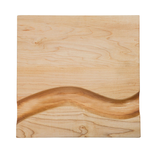 JK Adams Maple Square Cheese Board with Cracker Groove