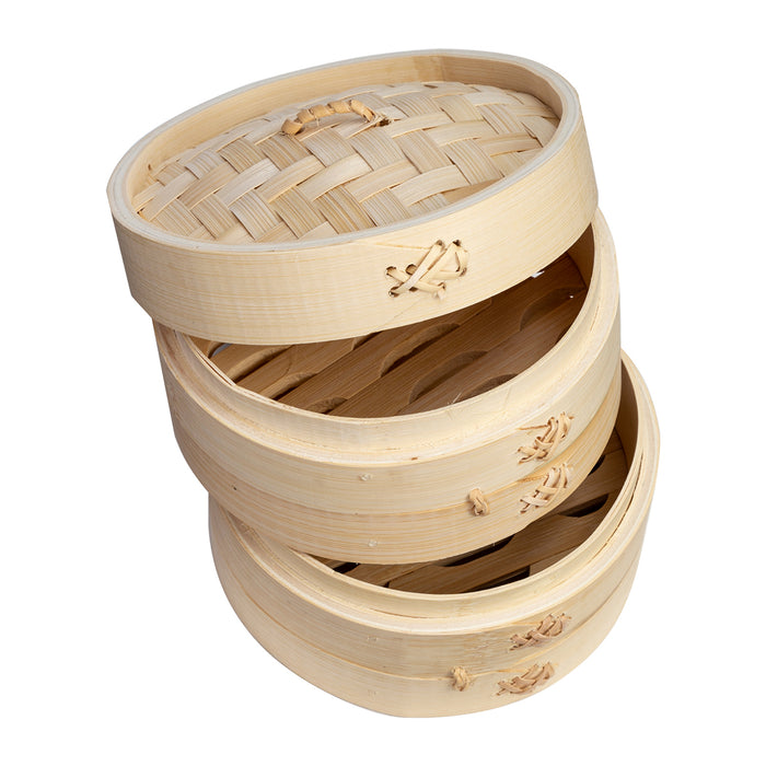 Joyce Chen 2-Tier Bamboo Steamer Baskets, 6-Inch